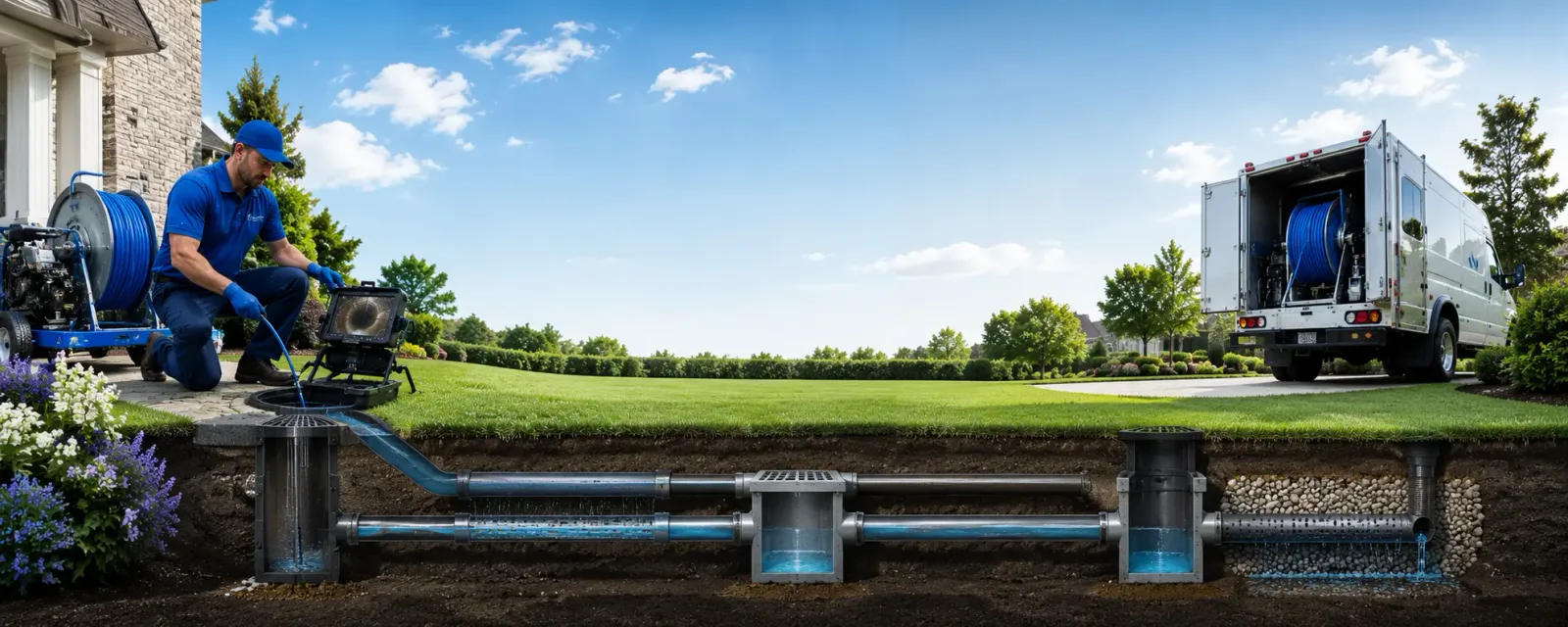 Outdoor drain cleaning information for Irwin, IA